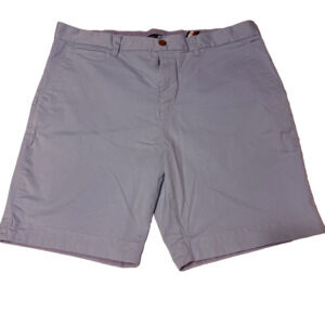 Tommy Hilfiger Men’s Light Blue Chino Shorts Size 38 Flat‎ Front Cotton Stretch